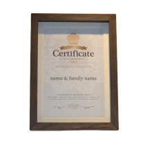 New design custom A4 Logs Document Frame Hanging on the wall Diploma Frames